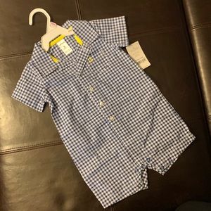 Carters gingham onsie